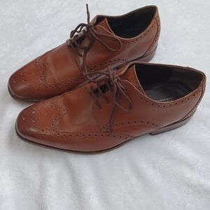 Florsheim size 9 Brown Leather Oxford Shoes Castellano Wingtips